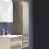 VitrA Frame Tall Bathroom Cupboard with Bottom Drawer