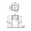 VitrA S50 500mm Floorstanding 1 Door Vanity - 52978