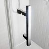 Roman Innov8 Pivot Shower Door with In-Line Panel for Alcove Installation
