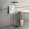 VitrA Eternity Freestanding Towel Rail with Shelf - 4487023GOLD