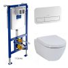 Villeroy and Boch Subway 2.0 Rimless Wall Hung Toilet and ViConnect Frame Pack