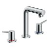 hansgrohe Talis S 3-hole Basin Mixer Tap 150 with Pop-up Waste - 72130000