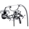 AXOR Montreux Wall Mounted Crosshead Bath Mixer Tap with Shower Handset