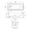 Ideal Standard Tesi Watersaving Single Ended Bath - T000901