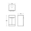 Ideal Standard Tempo 2 Door Floorstanding Vanity Unit