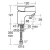 Ideal Standard Tempo Mini Basin Mixer Tap - B1480AA