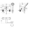 Ideal Standard Tempo Bath Mixer Tap with Shower Handset - B0731AA
