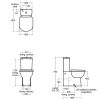 Ideal Standard Tempo Short Projection Close Coupled Toilet - T328701