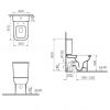 VitrA S20 Close Coupled Closed Back WC - 5512WH