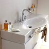 Laufen Palace Vanity Unit with Curved Basin and Towel Rail - 4013010754751
