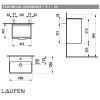 Laufen PRO S 450mm Basin and Base Vanity Unit - 4021111102601