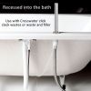 Crosswater MPRO Brushed Steel Deck Shower Handset and Hose - PRO812V