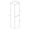 Crosswater Glide II Wall Hung Tower Unit