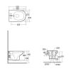 RAK Compact Wall Hung Rimless WC - COMWHPAN-HF/SC
