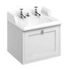 Burlington 650mm 1 Drawer Vanity with Classic Basin and Integrated Waste