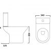 Tavistock Ion Comfort Height Close Coupled Toilet - PC150S