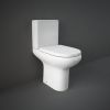 RAK Compact Deluxe Comfort Height Close Coupled Open Back Rimless Toilet Suite - COMPAK45010/FA
