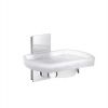 Smedbo Pool Soap Dish Holder with Frosted Glass ZK342