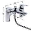 Tavistock Strike Bath Filler with Shower Handset - TSE42