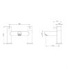 Saneux Pascale Deck Mounted Bath Mixer Tap - PA012