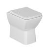 Britton Shoreditch Square Rimless Back to Wall Toilet with Soft Close Seat - SHR050