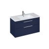 Britton Shoreditch Wall Hung 2 Drawer Vanity Unit with Basin