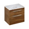 Britton Shoreditch Wall Hung 2 Drawer Vanity Unit with Worktop