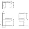 Britton MyHome Close Coupled Open Back Toilet - MYCCTW