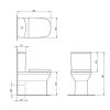 Britton MyHome Close Coupled Back to Wall Toilet - MYBTWCCTW