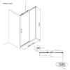 Crosswater Design 8 Soft Close Single Slider Shower Door - DSLSC1200 