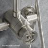 Crosswater Union Brushed Nickel Shower Set - RM650WL