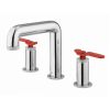 Crosswater Union Chrome 3 Hole Basin Tap with Lever Handle