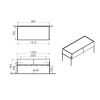 VitrA Equal 2 Drawer Double Lower Storage Unit