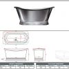 BC Designs Nickel Double Ended Boat Bath