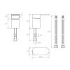 Abacus Ki Matt Black Deck Mounted Single Lever Mixer - TBTS-055-3201