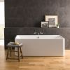 BC Designs Murali Back-to-Wall Double Ended Acrymite Bath