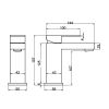 Abacus Plan Brushed Bronze Mono Basin mixer - TBTS-268-1202