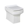 UK Bathrooms Essentials Claro Back to Wall Toilet Suite - UKBESA0013