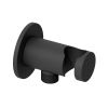 Abacus Emotion Matt Black Round Wall Outlet and Holder - TBTS-415-5802