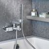 VitrA X Line Wall-mounted Chrome Bath Shower Mixer Tap Excluding Hose and Handset - 42324