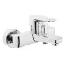 VitrA X Line Wall-mounted Chrome Bath Shower Mixer Tap Excluding Hose and Handset - 42324