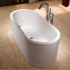 Kaldewei Centro Duo Oval Freestanding Bath with Outer Skin and Leg Set
