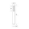 Abacus Emotion Brushed Nickel Microphone Handshower - TBTS-417-6502