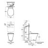 Ideal Standard Connect Air Floorstanding Toilet with Aquablade - E143201