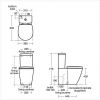 Ideal Standard Concept Space Compact Arc Close Coupled Toilet - E120601