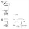 Ideal Standard Studio Echo Compact Close Coupled Toilet