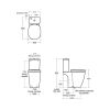 Ideal Standard Concept Freedom Close Coupled Comfort Height Toilet - E608601