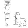 Ideal Standard Concept Freedom Comfort Height Back to Wall Toilet - E608801