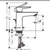 hansgrohe Talis E Single Lever Basin Mixer Tap 110 in Matt Black - 71710670