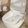 Vitra Aquacare Sento Rimless Wall Hung Bidet Toilet with wall mounted manual stop valve - 77480036202